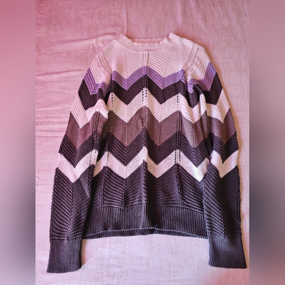 Zavanna Zig-Zag Multicolor Sweater